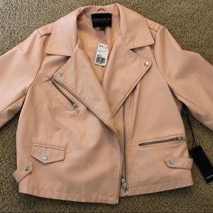 F21 PINK LEATHER JACKET